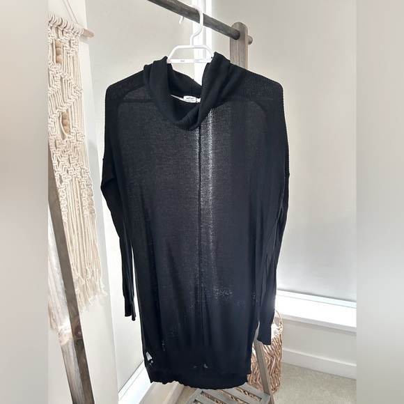 (BLACK) Wilfred Silk + Cashmere Top - Picture 3 of 4